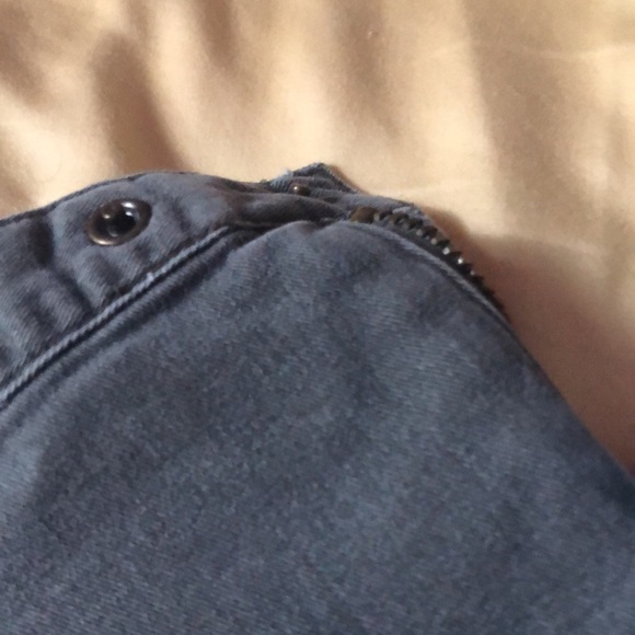 Brand new without tags VINTAGE Y2k flare leg, military style express denim i - Picture 7 of 10